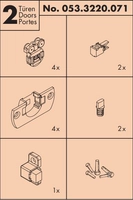 Beslagssett Eku Clipo 16 2-Dører