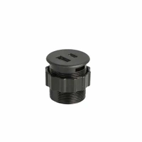 USB-Lader Dobbel Rund Ø35mm ABS M/1,5m-Kabel - Flere Farger