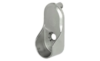 Garderoberørholder Oval Dübler  30x15mm 5mm Krom 
