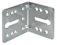 Vinkel 45x50mm B55mm Stål 3 Hull & Slissespor