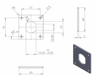 Metallplate Anti-Twist F/Padlockable Cam Locks