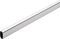 Garderoberør Oval Ø30x15x07mm 3m Krom 