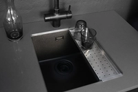 Kjøkkenvask Stala Essent 1 Kum Plan & Underlim B460mm H200mm Sort Komposit