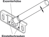 Hyllebærer Skjult Ø12mm L110mm