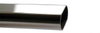 Garderoberør Oval Ø30x15x07mm 3m Krom 