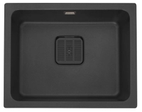 Kjøkkenvask Combo underlimt sort kompositt 1 kum 550x435mm