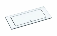 EVOline BackFlip frostet hvit glass 2xstikk, 1x1A USB Lader