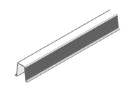 Styreskinne Hawa Junior 80/B 1,3m Plast Sort  