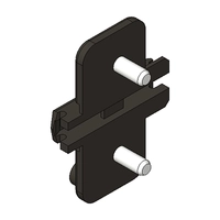 Monteringsplate Blum H0 37mm Expando M/Exenter Høydejustering Svart Onyx