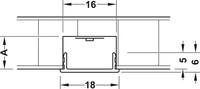 Plastglass For Led-Stripe 2500mm Hvit