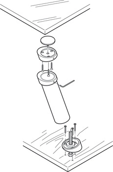 Barkonsoll krom polert, 20°, 203mm