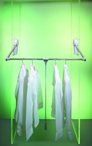 Garderobelift Aluminium 20kg 60-120cm