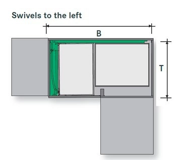 Uttrekk Kesseböhmer Magic-Corner Arena Classic M/Kurver Hvit/Sølv