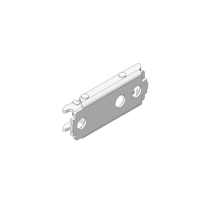Monteringsplate Blum H0 20mm Treskrue M/Exenter Høydejustering Onyx Svart