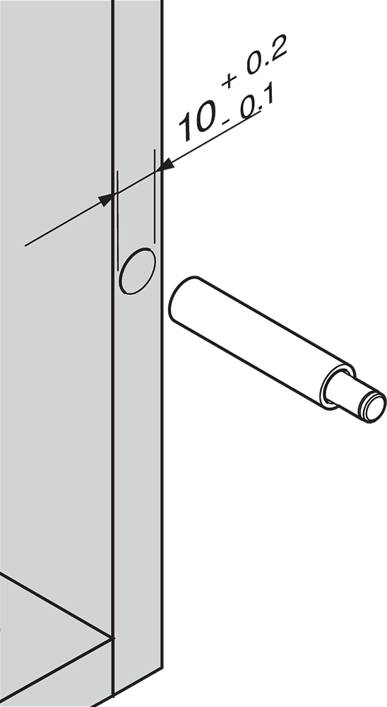 Demper Blum Blumotion For Innboring Grå