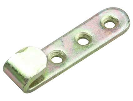 Klaffebordhengsel 62x15x3mm Gul Galvanisert Hann