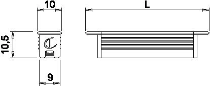 Profillist Apex She Led Plast 24V - Flere Lengder