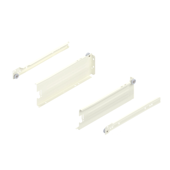 Metabox Blum Høyde M (86mm) Hvit - Flere Lengder