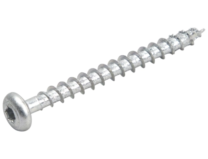 Spax universalskrue, helgjenget, panhode, 4-cut, Ø4,0mm, TORX 20