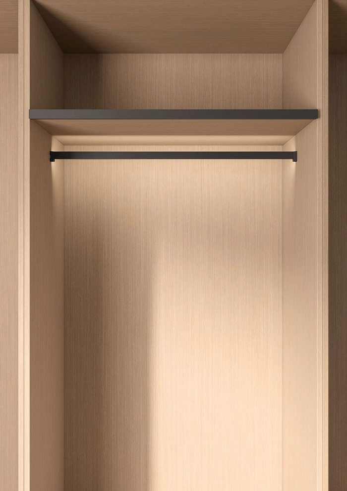 Garderobestang Kesseböhmer Conero For LED Max 1220mm Svart