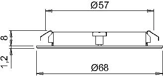 LED spot ATOM 3W 24V varm hvit