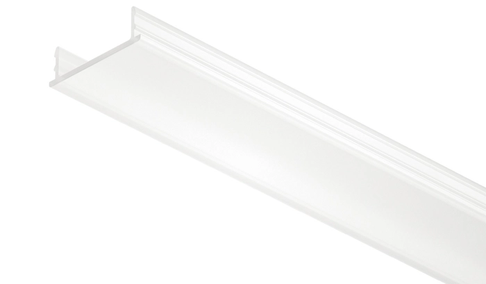 Plastglass For Led-Stripe 2500mm Hvit