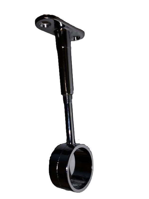 Garderoberørholder Ø25mm Åpen/ Gjennomgående Krom