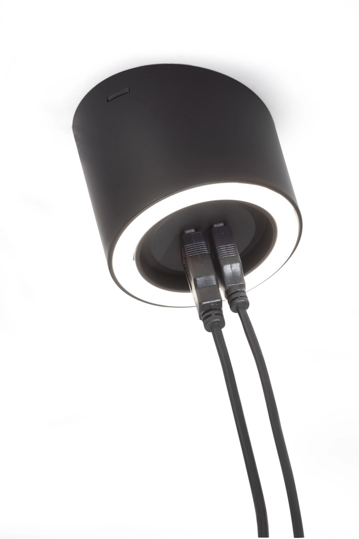 UNIKA Led-spot, m/USB, sort, 24V,4,5 Watt