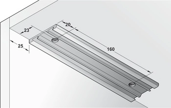 Klaffestøtte Barracuda M/Vaierbrems 310mm