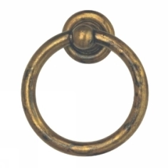 Håndtak Ring 10038 Ø37mm Antikk Messing
