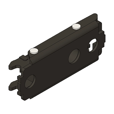 Monteringsplate Blum H0 20mm Treskrue M/Exenter Høydejustering Onyx Svart