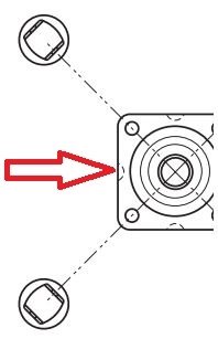 Dreieskive 57 x 57 x 10.5mm, 50kg