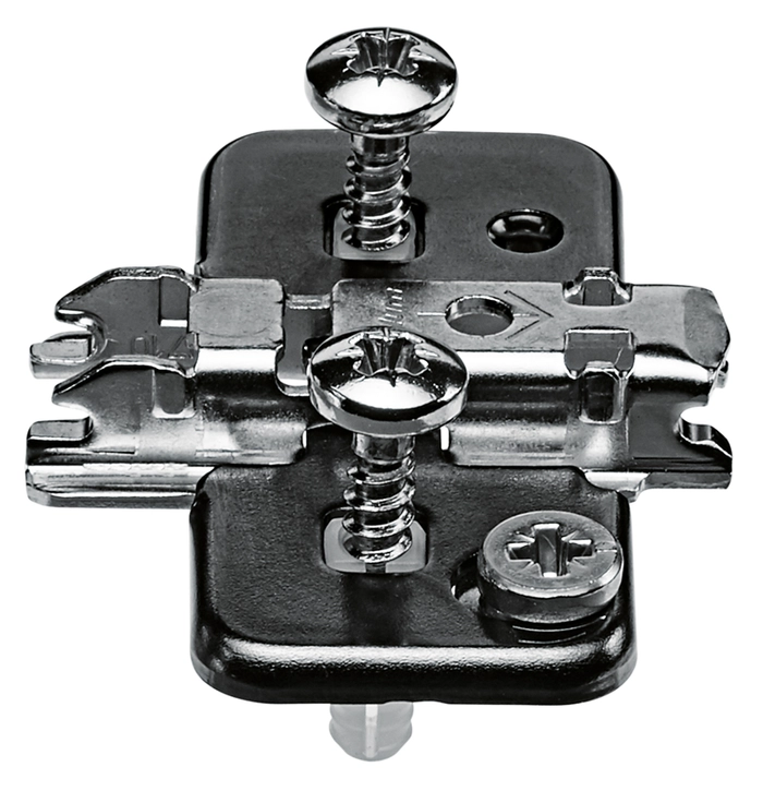 Monteringsplate Blum H0 37mm Expando M/Exenter Høydejustering Svart Onyx