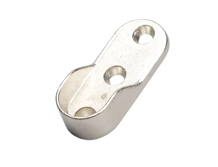 Garderoberørholder Oval 44x15mm Ø4,2mm Zamak Nikkel