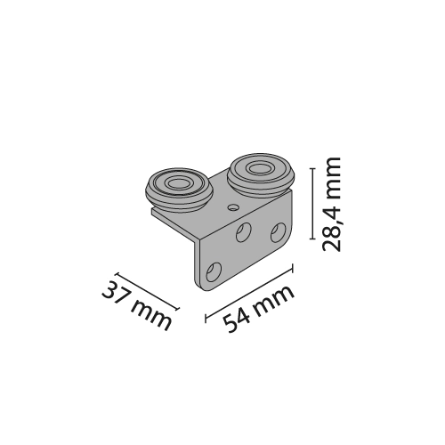 Metal toppstyring KG50
