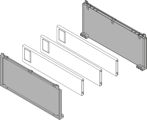 Flaskeholdersett Blum Ambia-Line Silkehvit 