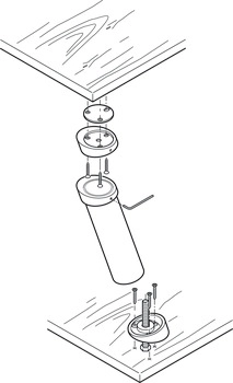 Barkonsoll krom polert, 20°, 203mm