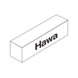Toppskinnesett Hawa Folding Concepta III 20/25 2 Dører Høyre Anodisert