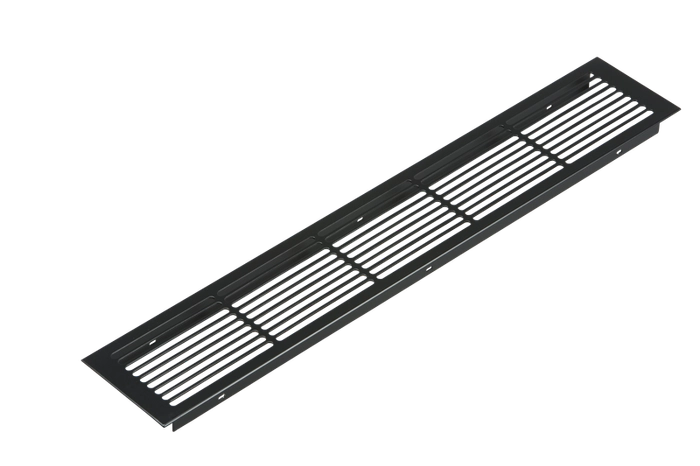 Lufterist 500x86mm alu, 200cm2 SORT MALT