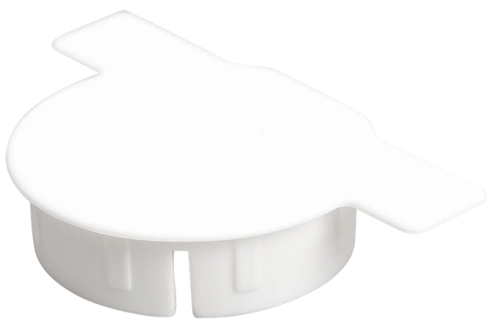Dekkpropp hvit til Ø35mm m/vinger pose à 10 stk