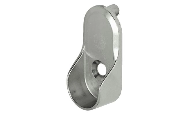 Garderoberørholder Oval Dübler  30x15mm 5mm Krom 