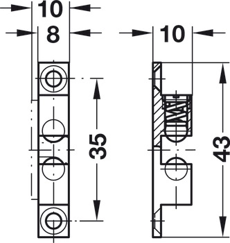 Kulesneppert 43mm Messing