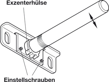 Hyllebærer Skjult Ø12mm L110mm