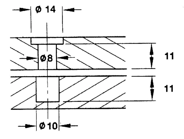 Dreieskive 100kg 360° Ø292mm