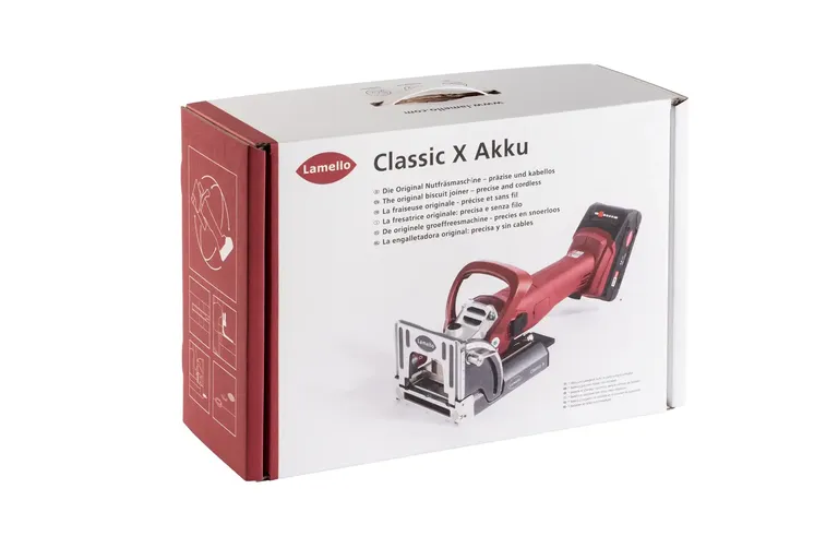 Lamello Classic X 18V fresemaskin u/batteri og lader i eske