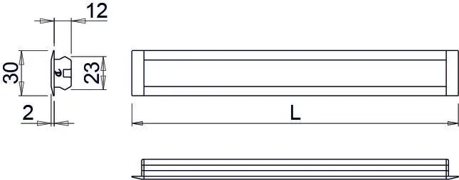 Profillist Ledye 2m Aluminium 