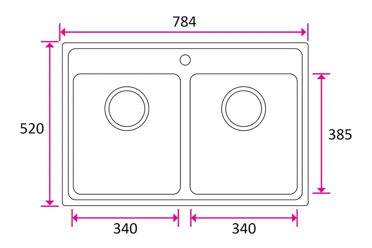 Kjøkkenvask Stala One 2 Kummer  