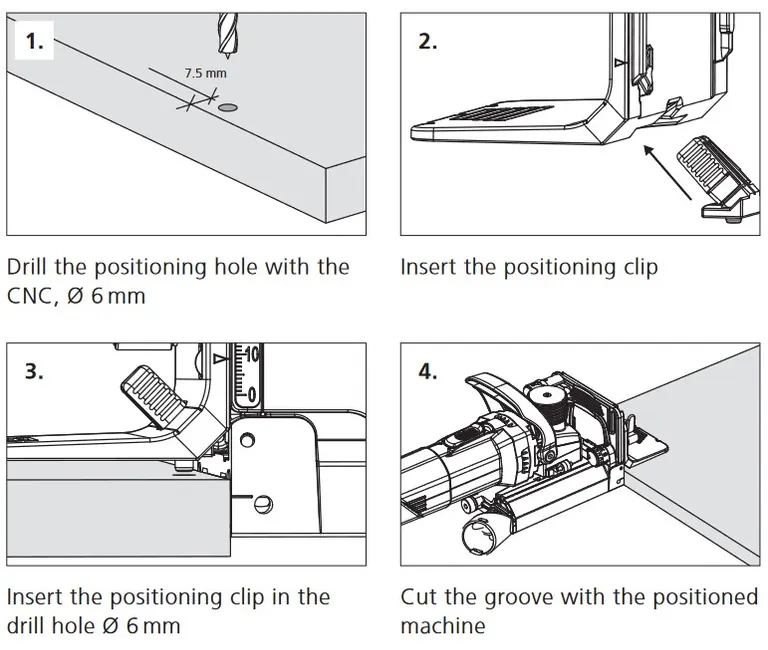 Posisjonsfeste Lamello Front Zeta