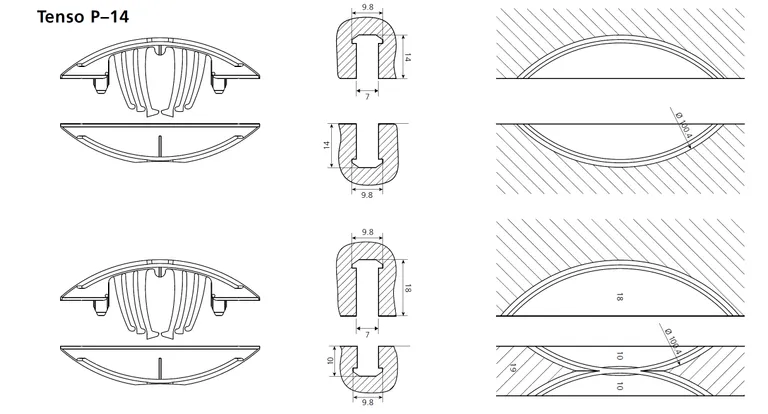 Starterkit Lamello Tenso P-14 Inkl. Preload Klips & Verktøy