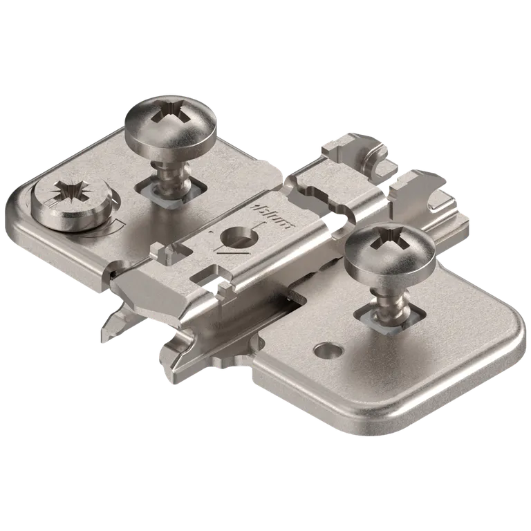 Monteringsplate Blum H0 37mm Dübel M/Exenter Høydejustering